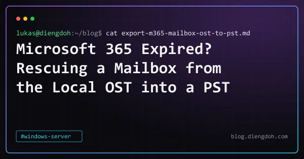 Microsoft 365 Expired? Rescuing a Mailbox from the Local OST into a PST